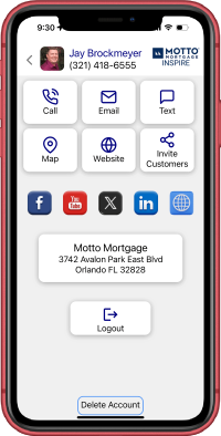 Realtor branded App:Loan Officer branded app:office branded app:company branded app:App Design & Development:App Store Optimization:App Marketing:Design & Development:Website Maintain Manage